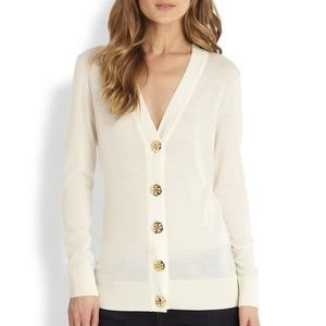 Never been worn Tory Burch Ivory Simone Cardigan